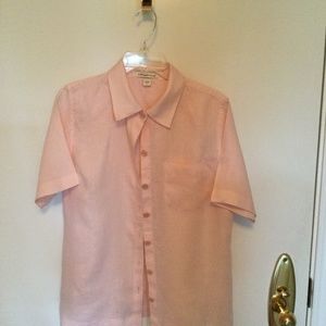 Pink Linen Blouse